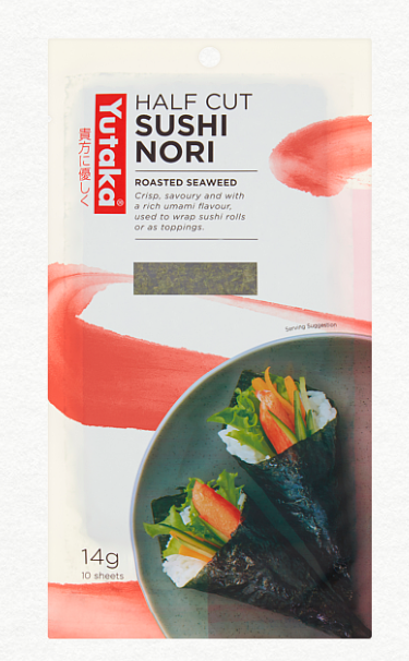 Yutaka Seaweed Sushi Nori Half 14g (10pc)
