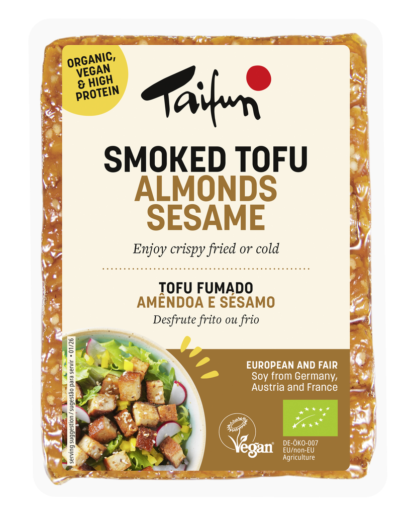Taifun Organic Tofu Smoked Almond Sesame 200g