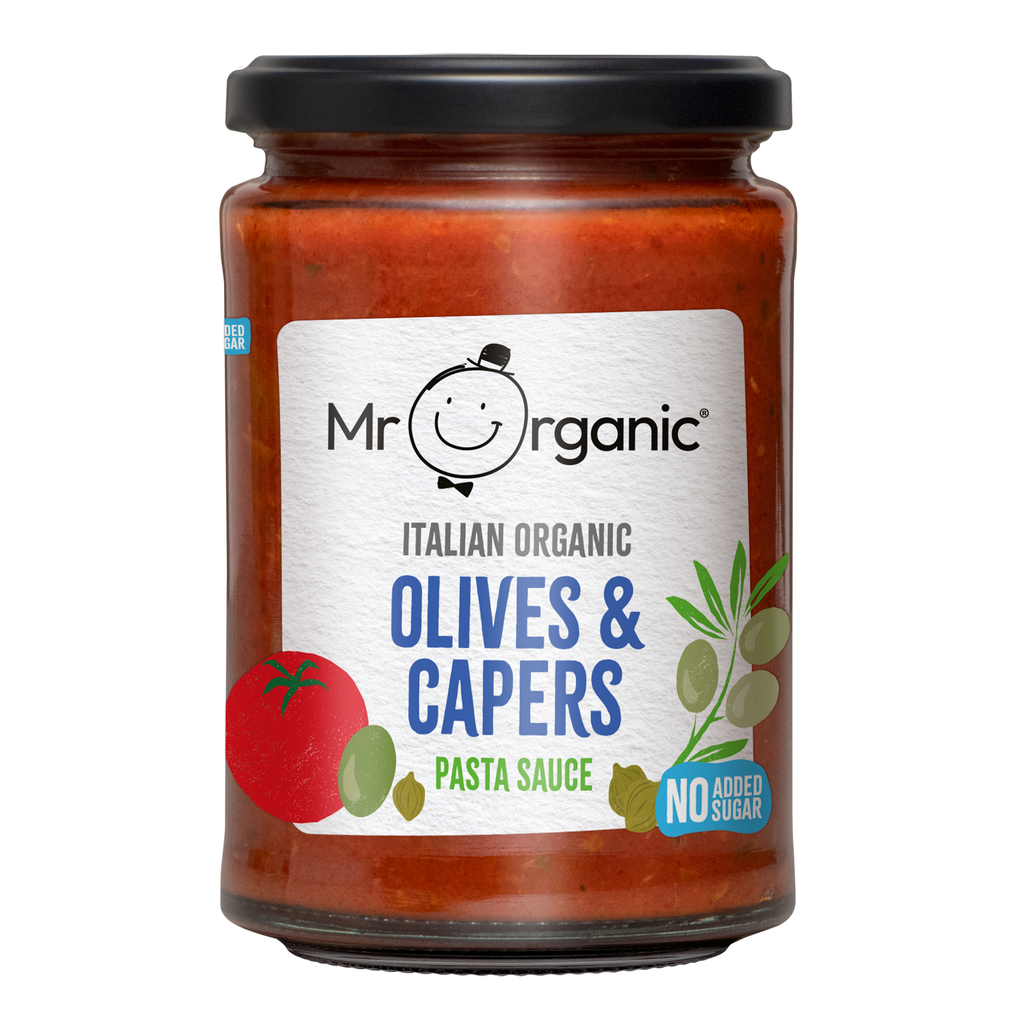 Mr Organic Pasta Sauce Olives & Capers 350g