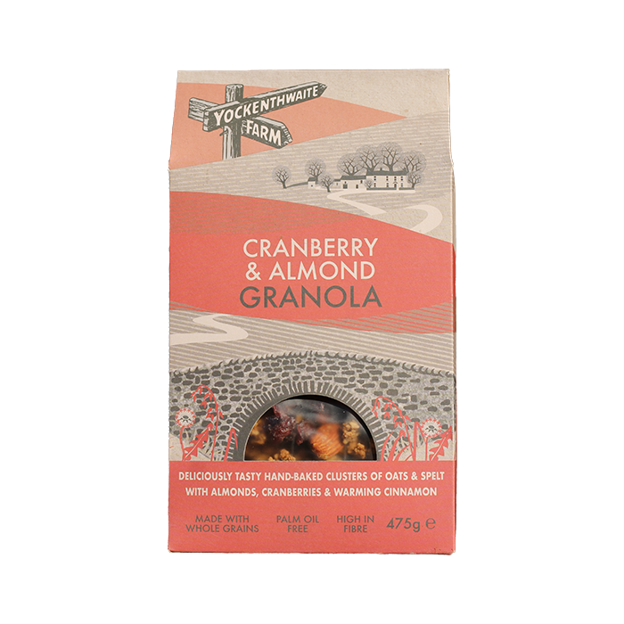 Yockenthwaite Farm – Cranberry & Almond Granola 475g