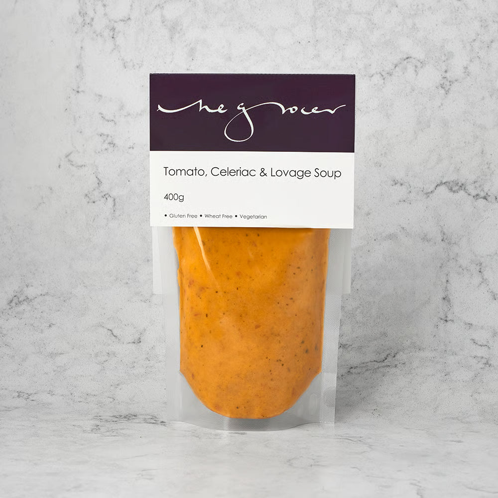 TOMATO, CELERIAC & LOVAGE SOUP 400g