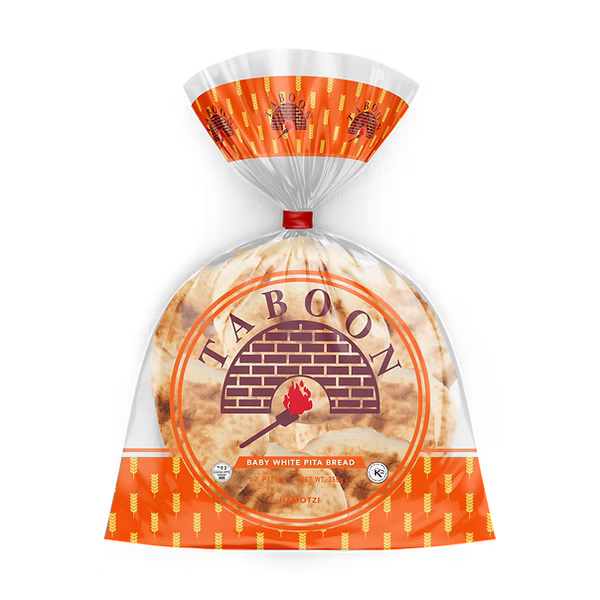 Baby White PITA 12 per Pack