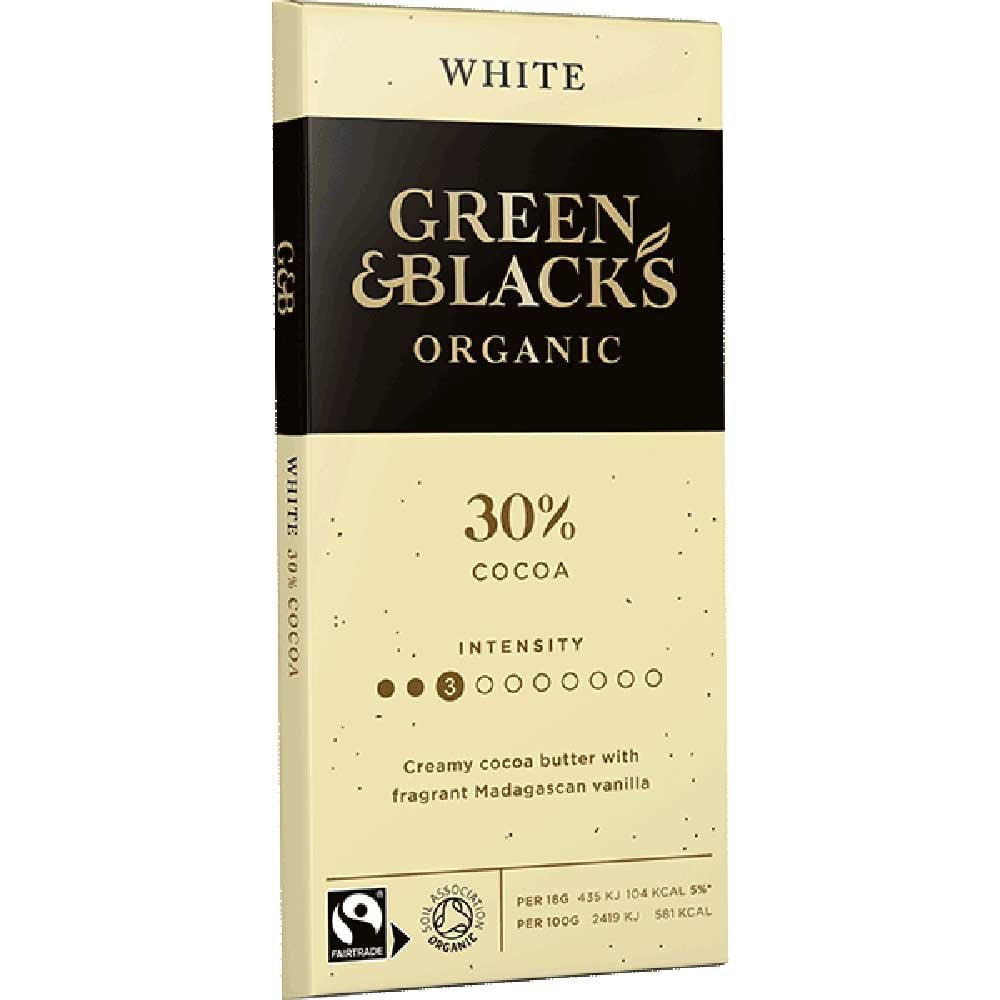 Organic White Chocolate Bar 90g