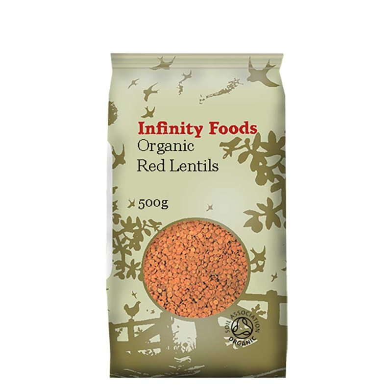 Organic Red Split Lentils 500g