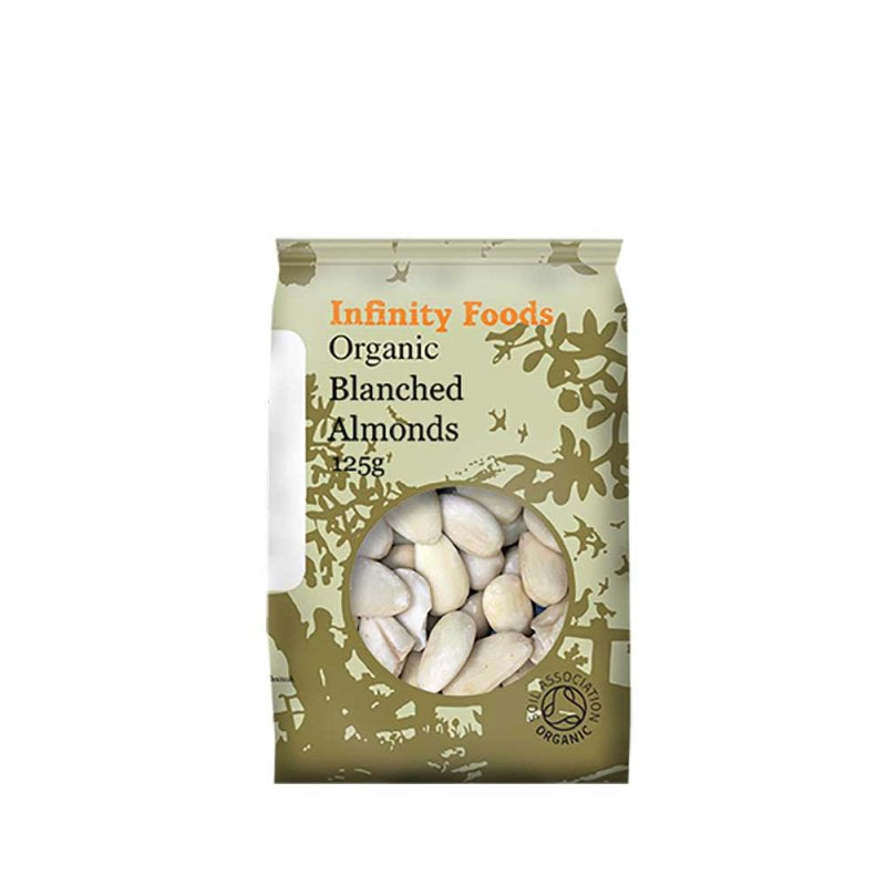 Organic Blanched Almonds 125g