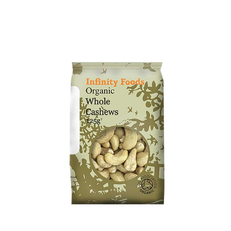 Organic Cashews Whole 125g
