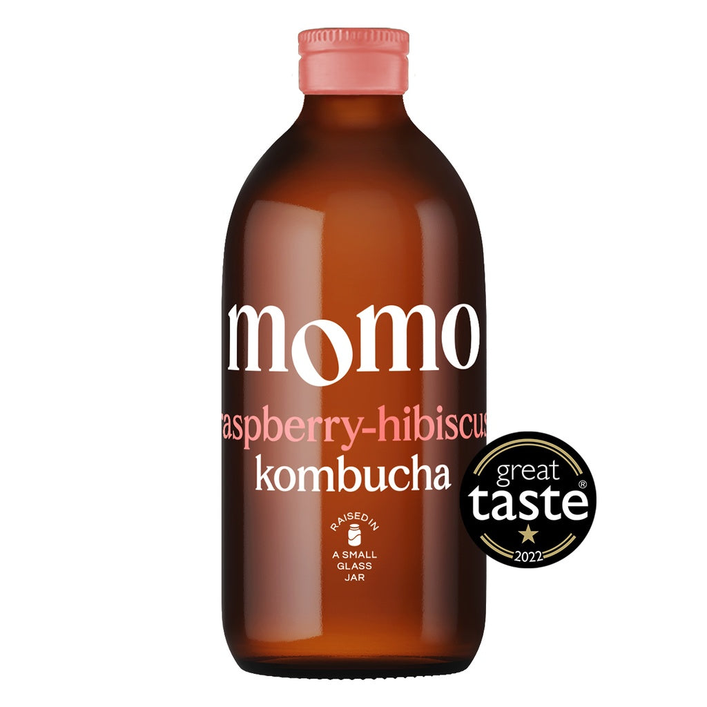 MOMO Organic Kombucha Raspberry & Hibiscus 330ml