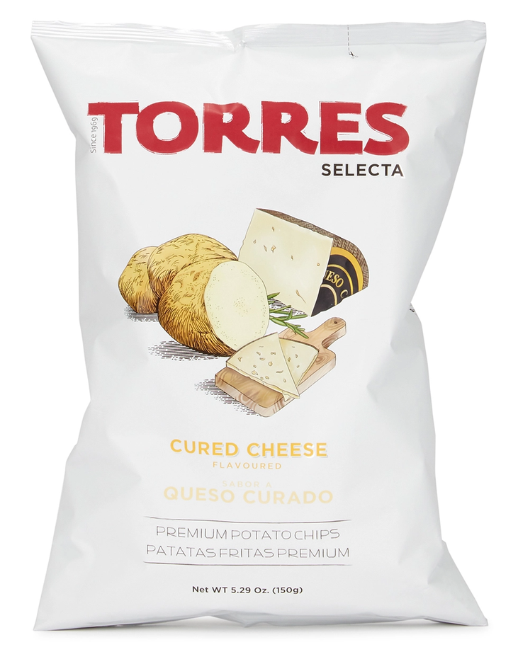 Torres Cured Cheese Flavoured Potato Chips 150g