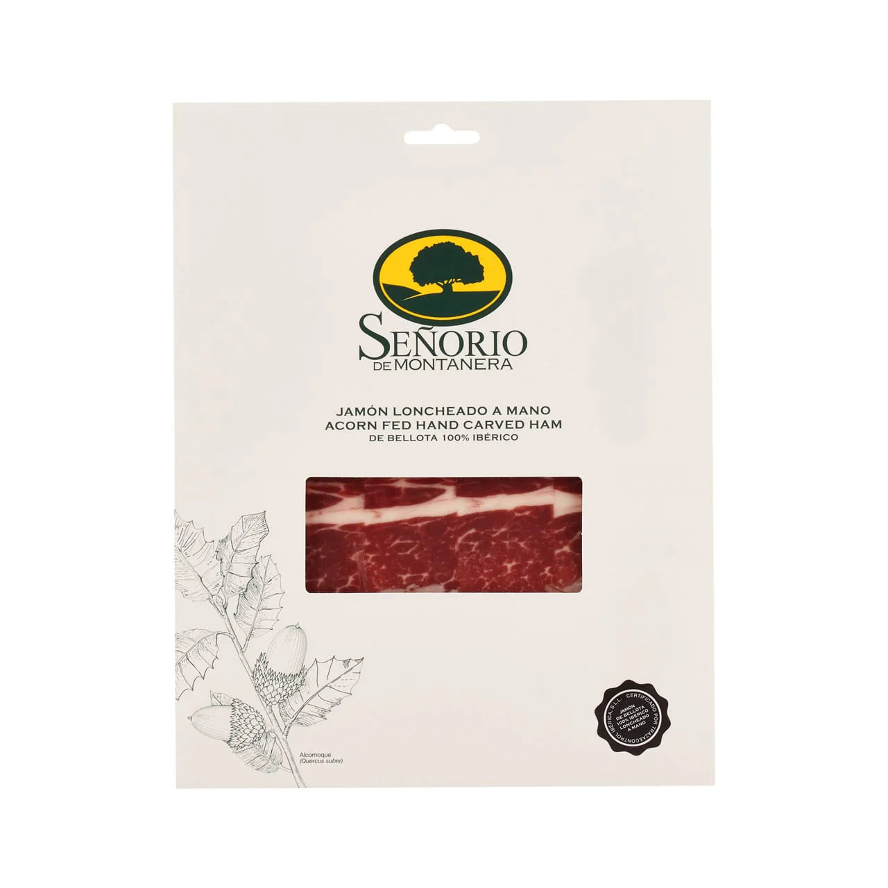 Senorio Acorn Fed 100% Iberico Hand-Carved Ham DOP, 50g