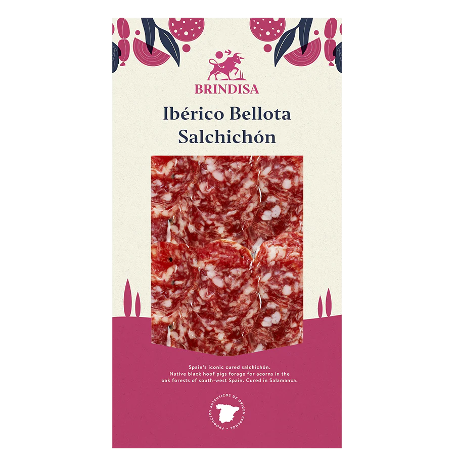 Brindisa Acorn Fed Iberico Salchichón Slices 100g