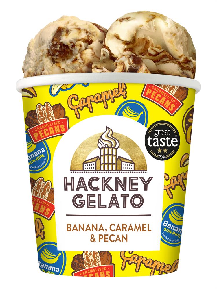 Banana Caramel & Pecan Gelato 460ml