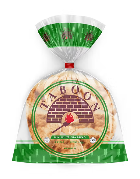 Mini White PITA 9 per Pack